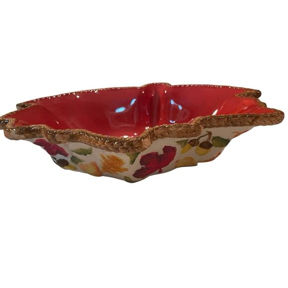 Temptations by Tara Harvest Leaf 1.0Qt Casserole Serving Dish 11x9.5x2.5 New - Picture 9 of 9